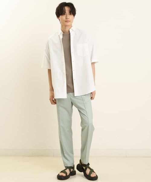 a.v.v(アーヴェヴェ)の「オックスBIGシャツ(シャツ/ブラウス・メンズ・ホワイト/ブルー・46/48)」の14枚目の写真