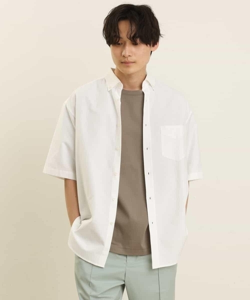 a.v.v(アーヴェヴェ)の「オックスBIGシャツ(シャツ/ブラウス・メンズ・ホワイト/ブルー・46/48)」の17枚目の写真