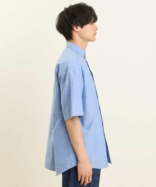 a.v.v(アーヴェヴェ)の「オックスBIGシャツ(シャツ/ブラウス・メンズ・ホワイト/ブルー・46/48)」の20枚目の写真