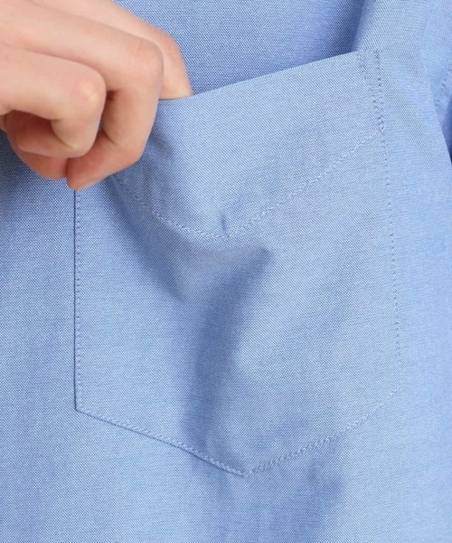 a.v.v(アーヴェヴェ)の「オックスBIGシャツ(シャツ/ブラウス・メンズ・ホワイト/ブルー・46/48)」の4枚目の写真