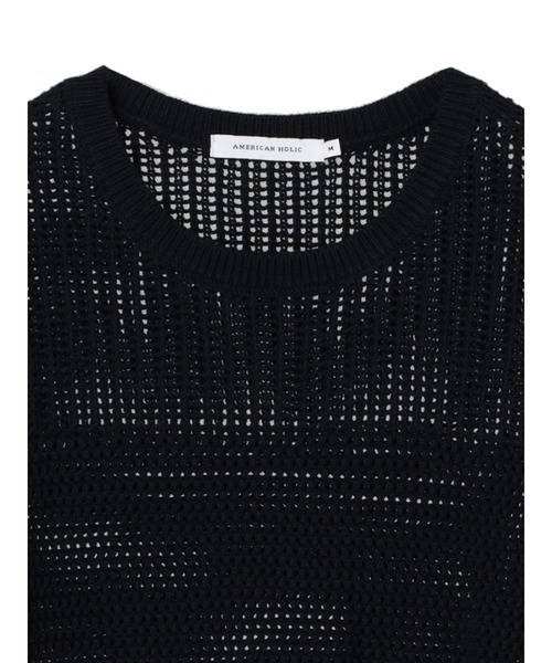 ♥最終値下げ♥美品 CHANEL 綿ポリニット アンサンブル 透かし柄インターシャプルオーバーニット(ニット・セーター