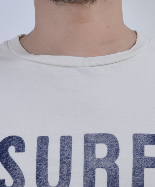 REMI RELIEF(レミレリーフ)の「REMI RELIEF(レミレリーフ)プリントT(Tシャツ/カットソー・メンズ・アイボリー・MEDIUM/LARGE)」の5枚目の写真