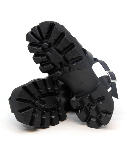 Sugar Sugar（シュガーシュガー）の「【SUGAR SUGAR シュガーシュガー】厚底グルカサンダル（サンダル・レディース・ブラック/シルバー/ベージュ/ダークブラウン・LL/S/M/L）」の16枚目の写真