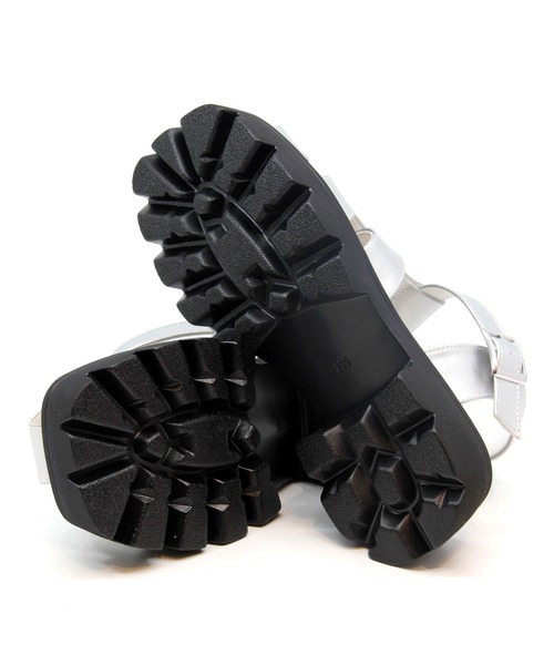 Sugar Sugar（シュガーシュガー）の「【SUGAR SUGAR シュガーシュガー】厚底グルカサンダル（サンダル・レディース・ブラック/シルバー/ベージュ/ダークブラウン・LL/S/M/L）」の7枚目の写真