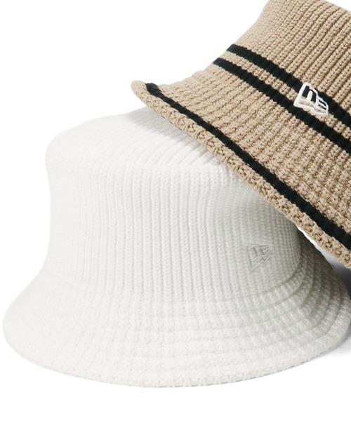NEW ERA(ニューエラ)の「ニューエラ ニットバケットハット 無地 シンプル(ハット・メンズ・ブラック/ベージュ/ホワイト/アイボリー/ブラック系その他/カーキ・FREE)」の3枚目の写真
