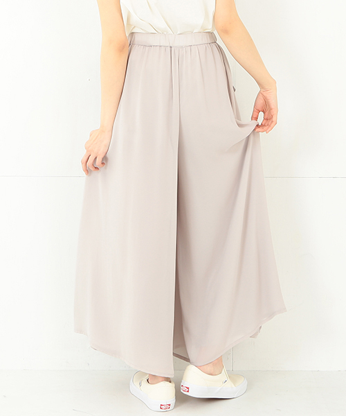 CAROLINA GLASER（カロリナ グレイサー）の「CAROLINA GLASER / ガウチョフレアーパンツ （その他パンツ・レディース・グレー/クリーム・ONE SIZE）」の5枚目の写真