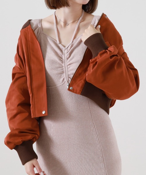 タグ付き MAINU MA-1 サイズ2 グレー×オレンジ リバーシブル 41xsK0nfOJL._AC_UY1000_.jpg