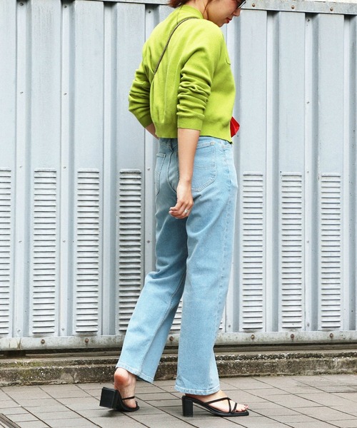 Lee（リー）の「【WEB限定】スタイルアップ抜群 デニムストレートパンツ（デニムパンツ・レディース・ブラック系その他/ライトブルー/インディゴブルー/ブラック系その他2・X-SMALL/SMALL/MEDIUM/LARGE）」の22枚目の写真