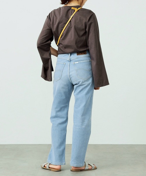 Lee（リー）の「【WEB限定】スタイルアップ抜群 デニムストレートパンツ（デニムパンツ・レディース・ブラック系その他/ライトブルー/インディゴブルー/ブラック系その他2・X-SMALL/SMALL/MEDIUM/LARGE）」の13枚目の写真