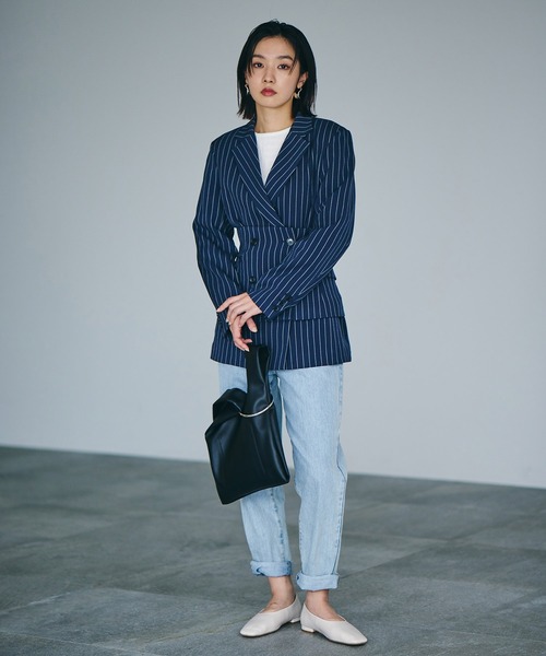 【Washable・EASYCARE】エコウールタッチジャケット【sustainable】