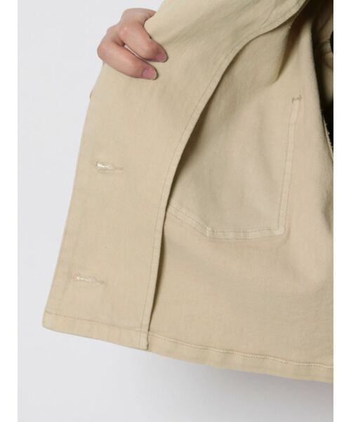 CIMARRON（シマロン）の「【CIMARRON】テーラーデニムショートジャケット（デニムジャケット・レディース・ブラック/ブラウン/ベージュ・FREE）」の10枚目の写真