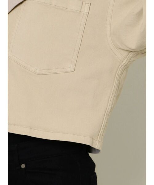 CIMARRON（シマロン）の「【CIMARRON】テーラーデニムショートジャケット（デニムジャケット・レディース・ブラック/ブラウン/ベージュ・FREE）」の11枚目の写真