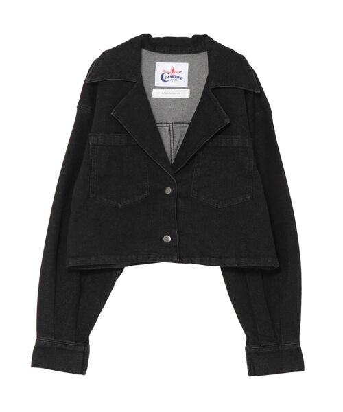 CIMARRON（シマロン）の「【CIMARRON】テーラーデニムショートジャケット（デニムジャケット・レディース・ブラック/ブラウン/ベージュ・FREE）」の17枚目の写真