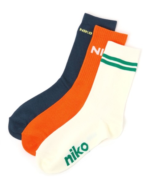 niko and（ニコアンド）の「オリジナルニコロゴ3SETソックス