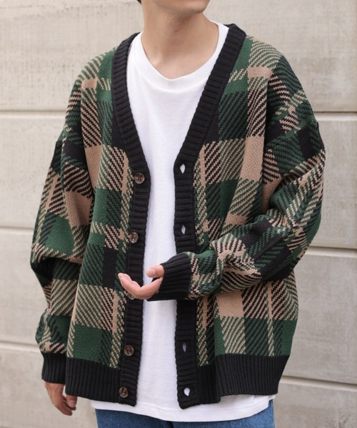 WEGO（ウィゴー）の「WEGO/総柄BIGカーディガン（カーディガン/ボレロ・メンズ・その他4/その他3/その他2/その他1・FREE）」の3枚目の写真