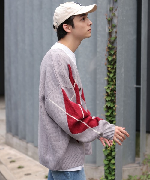 WEGO（ウィゴー）の「WEGO/総柄BIGカーディガン（カーディガン/ボレロ・メンズ・その他4/その他3/その他2/その他1・FREE）」の9枚目の写真