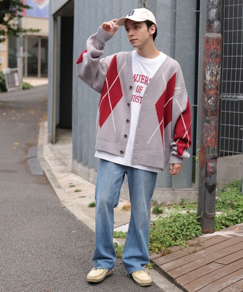 WEGO（ウィゴー）の「WEGO/総柄BIGカーディガン（カーディガン/ボレロ・メンズ・その他4/その他3/その他2/その他1・FREE）」の5枚目の写真