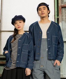 <Le Pigeon Voyageur>ユニセックス ノーカラーカバーオール