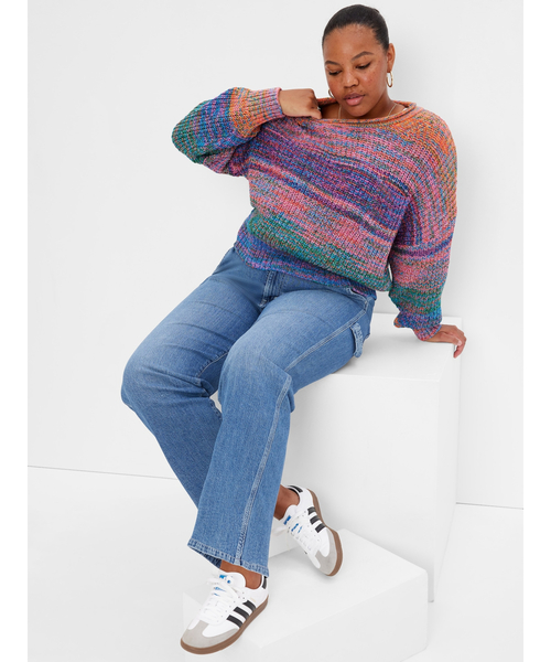 GAP（ギャップ）の「シェーカーステッチ クルーネックセーター（ニット/セーター・レディース・マルチ・L/S/M/XS/XL/XXS）」の7枚目の写真