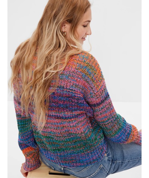 GAP（ギャップ）の「シェーカーステッチ クルーネックセーター（ニット/セーター・レディース・マルチ・L/S/M/XS/XL/XXS）」の13枚目の写真