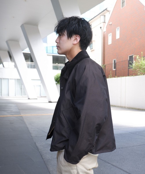 Barbour（バブアー）の「BARBOUR /バブアー BEAVER別注 TRANSPORT JACKET /トランスポートジャケット（ブルゾン・レディース・ブラック/セージグリーン・36/38/40/42）」の14枚目の写真