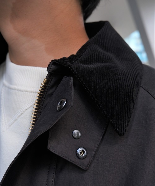 Barbour（バブアー）の「BARBOUR /バブアー BEAVER別注 TRANSPORT JACKET /トランスポートジャケット（ブルゾン・レディース・ブラック/セージグリーン・36/38/40/42）」の17枚目の写真