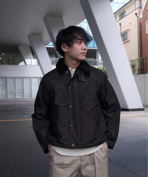 Barbour（バブアー）の「BARBOUR /バブアー BEAVER別注 TRANSPORT JACKET /トランスポートジャケット（ブルゾン・レディース・ブラック/セージグリーン・36/38/40/42）」の16枚目の写真