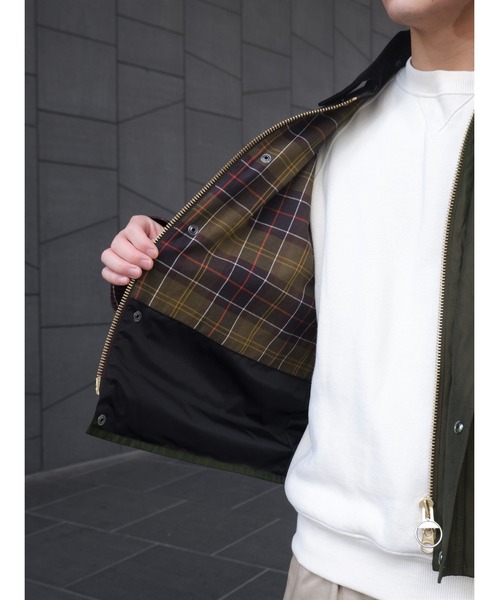 Barbour（バブアー）の「BARBOUR /バブアー BEAVER別注 TRANSPORT JACKET /トランスポートジャケット（ブルゾン・レディース・ブラック/セージグリーン・36/38/40/42）」の22枚目の写真