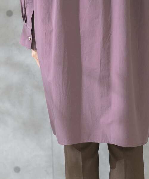 URBAN RESEARCH ROSSO WOMEN（アーバンリサーチ　ロッソ）の「オーバーロングシャツ（シャツ/ブラウス・レディース・ホワイト/ベージュ/パープル系その他・FREE）」の15枚目の写真