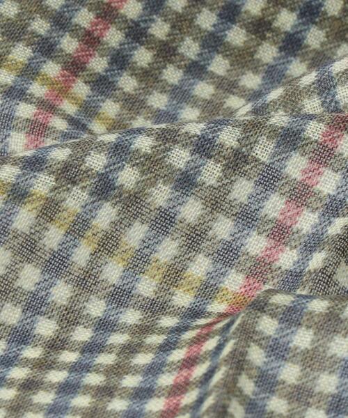 AD56（エーディーチンクワンタセイ）の「＜AD56＞ウール チェック ポケットチーフ（ポケットチーフ・メンズ・ダークグリーン/ネイビー・FREE）」の4枚目の写真