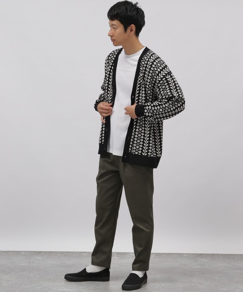 LAKOLE（ラコレ）の「ダブルジャカードニットカーディガン / 295366