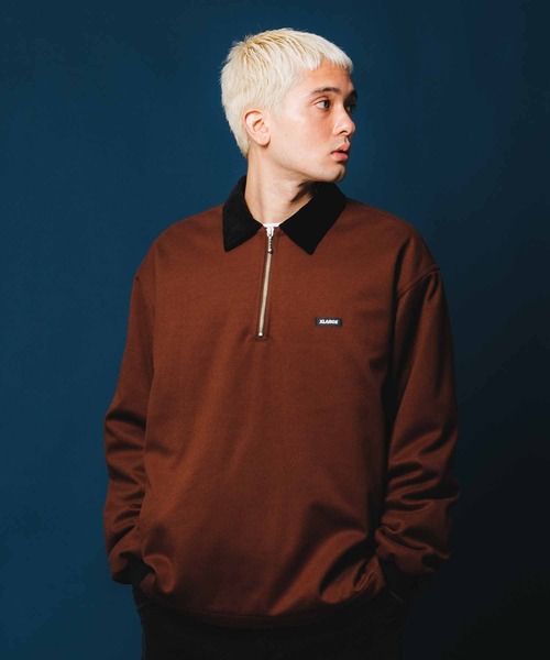 XLARGE（エクストララージ）の「QUILTED HALF ZIP SHIRT（シャツ/ブラウス・メンズ・グレー/ブラウン/ブラック・S/XL/M/L）」の19枚目の写真
