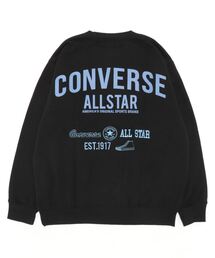 【CONVERSE/コンバース】裏起毛 ワンポイントブランドロゴ　バックプリント　スウェット　トレーナー