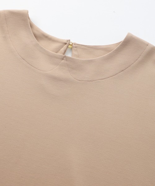 NIMES（ニーム）の「ラウンドカラーステッチカットソー（Tシャツ/カットソー・レディース・ベージュ/ネイビー/ホワイト・FREE）」の8枚目の写真