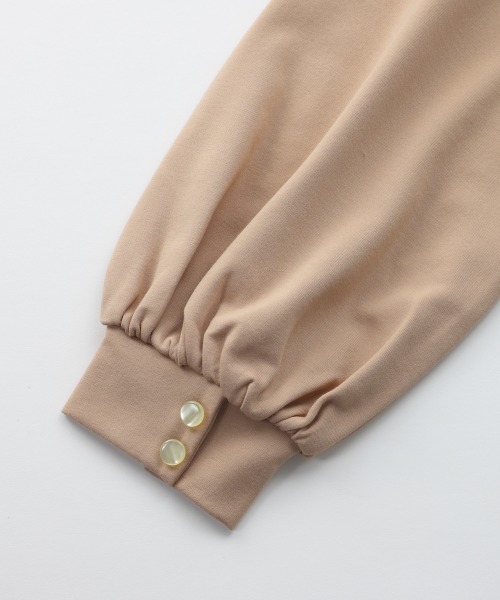 NIMES（ニーム）の「ラウンドカラーステッチカットソー（Tシャツ/カットソー・レディース・ベージュ/ネイビー/ホワイト・FREE）」の11枚目の写真