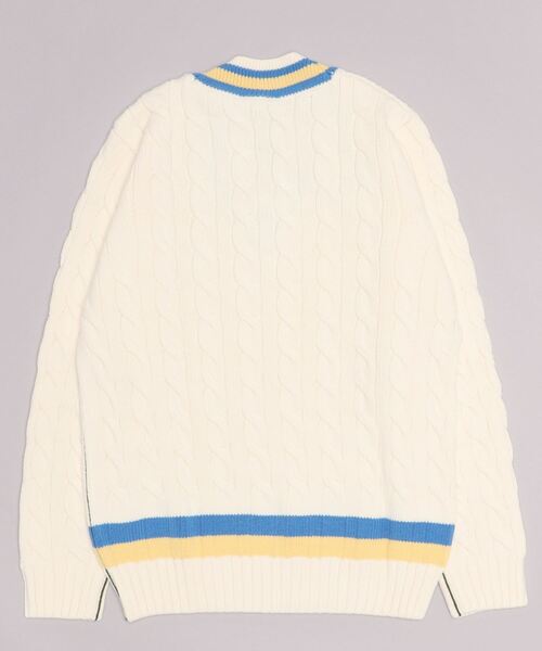 LACOSTE（ラコステ）の「LACOSTE/AH0493L（ニット/セーター・メンズ・ホワイト/ネイビー・4/5）」の3枚目の写真