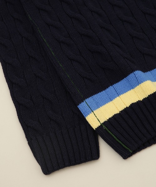 LACOSTE（ラコステ）の「LACOSTE/AH0493L（ニット/セーター・メンズ・ホワイト/ネイビー・4/5）」の8枚目の写真