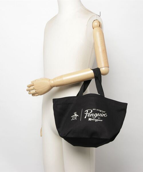 penguin BY MUNSINGWEAR（ペンギン バイ マンシングウェア）の「ZOZO CHAMPIONSHIP EXCLUSIVE PENGUIN TOTE BAG MINI（トートバッグ・メンズ・ホワイト/ブラック・FREE）」の6枚目の写真