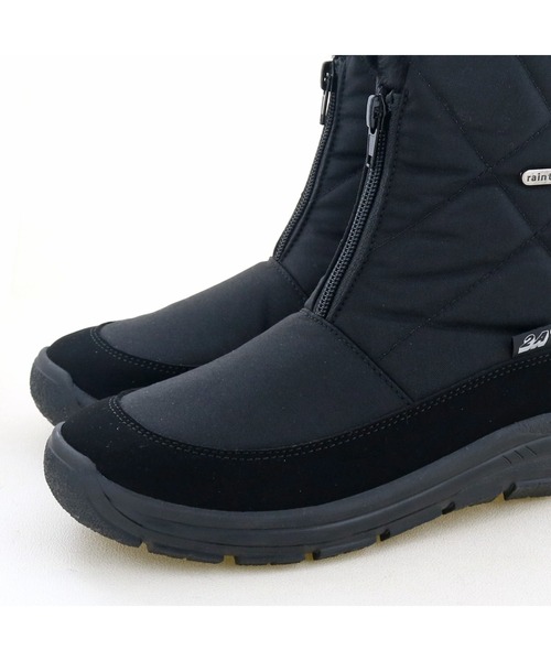 あしながおじさん（アシナガオジサン）の「耐水・防寒｜センタージップスノーブーツ　3180001（レインシューズ・レディース・ブラック/グレイッシュベージュ/ダークブラウン・LL/S/M/L）」の9枚目の写真