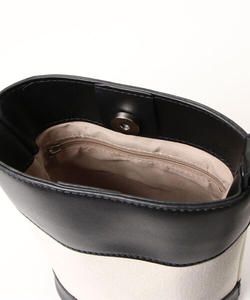 ap retro（アプレトロ）の「ショルダーバケツミニバッグ（ショルダーバッグ・レディース・ブラウン/ブラック/アイボリー/ベージュ・FREE）」の6枚目の写真