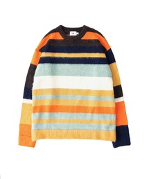 MULTI BORDER KNIT SWEATER