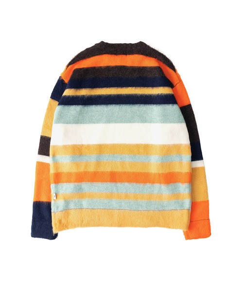 FTW(エフティダブリュー)の「MULTI BORDER KNIT SWEATER(ニット/セーター・メンズ・ネイビー/ブラウン/ピンク・MEDIUM/LARGE)」の22枚目の写真