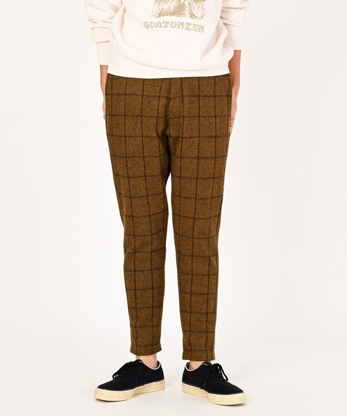 45R（フォーティファイブアール）の「ジャージフラノの908イージーパンツ（スラックス・レディース・ブラウン・MEDIUM/SMALL）」の4枚目の写真