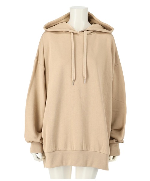 ANAP（アナップ）の「【WEB限定】シンプル裏起毛フーディートップススウェット（パーカー・レディース・パープル/ネイビー/ベージュ/マスタード/ピンク/グリーン/ブルー/グレー/ワイン/ブラック・FREE）」の4枚目の写真