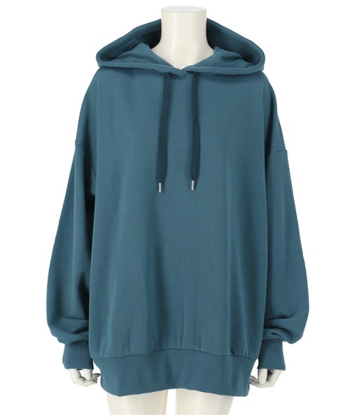 ANAP（アナップ）の「【WEB限定】シンプル裏起毛フーディートップススウェット（パーカー・レディース・パープル/ネイビー/ベージュ/マスタード/ピンク/グリーン/ブルー/グレー/ワイン/ブラック・FREE）」の6枚目の写真