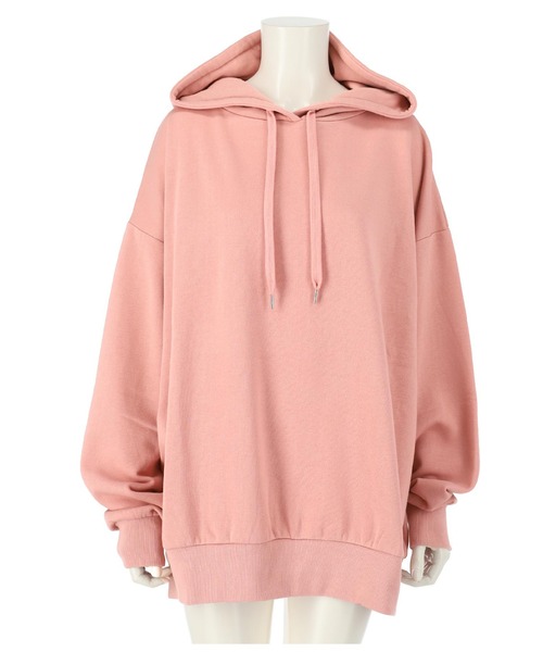 ANAP（アナップ）の「【WEB限定】シンプル裏起毛フーディートップススウェット（パーカー・レディース・パープル/ネイビー/ベージュ/マスタード/ピンク/グリーン/ブルー/グレー/ワイン/ブラック・FREE）」の9枚目の写真