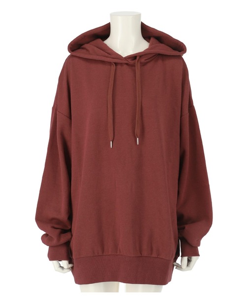 ANAP（アナップ）の「【WEB限定】シンプル裏起毛フーディートップススウェット（パーカー・レディース・パープル/ネイビー/ベージュ/マスタード/ピンク/グリーン/ブルー/グレー/ワイン/ブラック・FREE）」の10枚目の写真