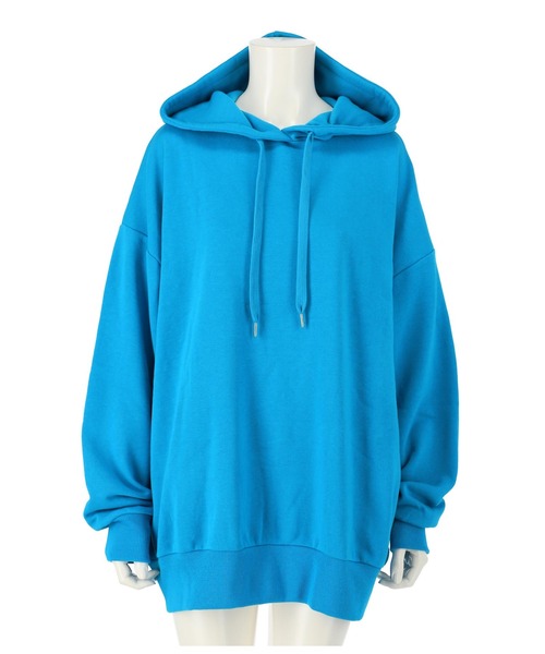 ANAP（アナップ）の「【WEB限定】シンプル裏起毛フーディートップススウェット（パーカー・レディース・パープル/ネイビー/ベージュ/マスタード/ピンク/グリーン/ブルー/グレー/ワイン/ブラック・FREE）」の7枚目の写真