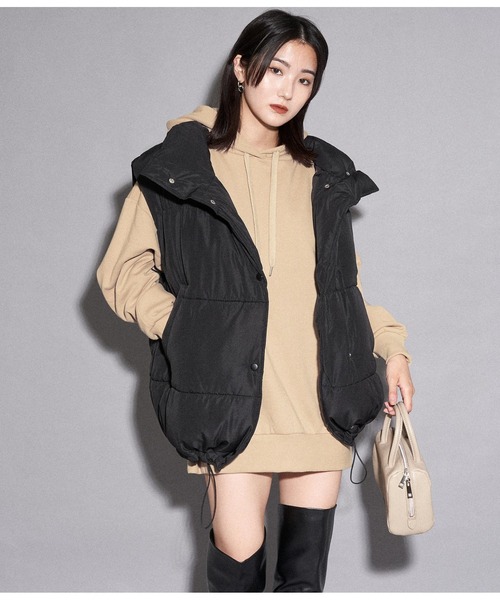 ANAP（アナップ）の「【WEB限定】シンプル裏起毛フーディートップススウェット（パーカー・レディース・パープル/ネイビー/ベージュ/マスタード/ピンク/グリーン/ブルー/グレー/ワイン/ブラック・FREE）」の15枚目の写真