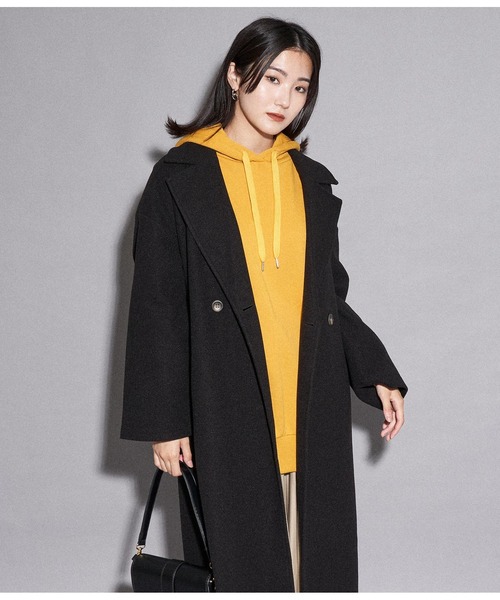 ANAP（アナップ）の「【WEB限定】シンプル裏起毛フーディートップススウェット（パーカー・レディース・パープル/ネイビー/ベージュ/マスタード/ピンク/グリーン/ブルー/グレー/ワイン/ブラック・FREE）」の17枚目の写真